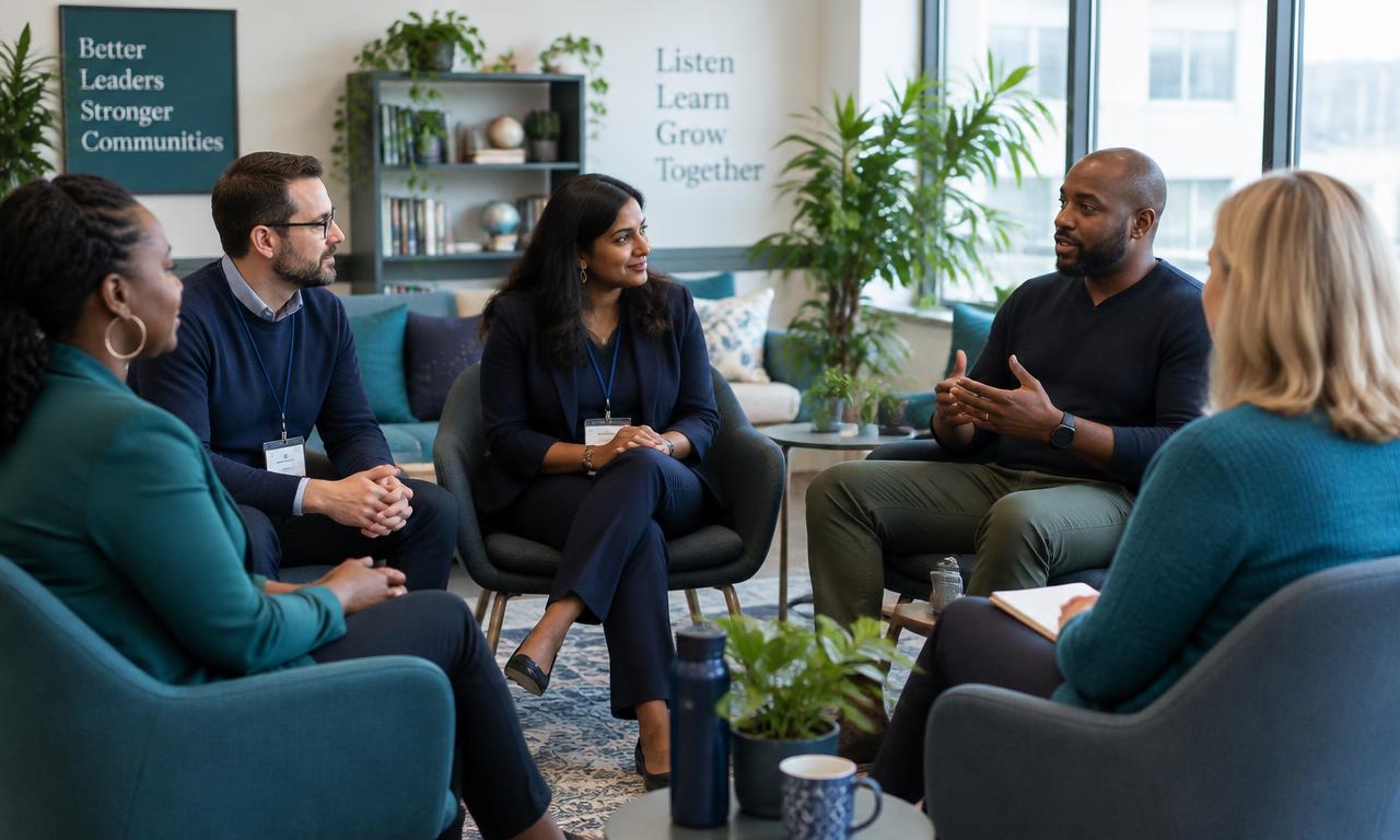 A mentorship circle of social workers learning together